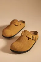 Birkenstock Boston Suede Embossed Clogs