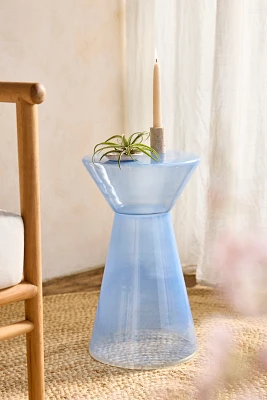 Colorful Glass Side Table, Narrow