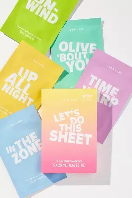I Dew Care Let's Do This Sheet 5-Day Mask Set
