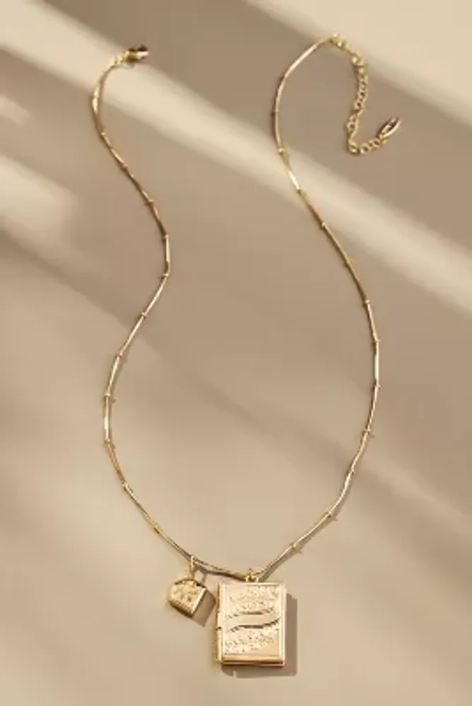 vintage book locket necklace religion gold| Alibaba.com