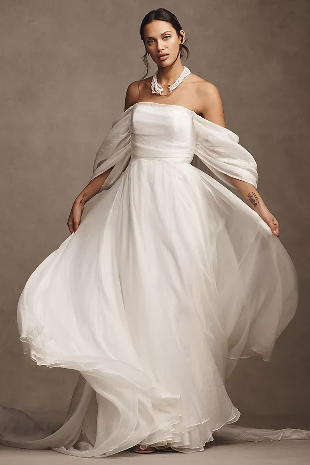 Jenny Yoo Tabitha One-Shoulder Wedding Gown