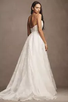 Jenny Yoo Aveline Cowl-Neck Silk Organza Wedding Gown