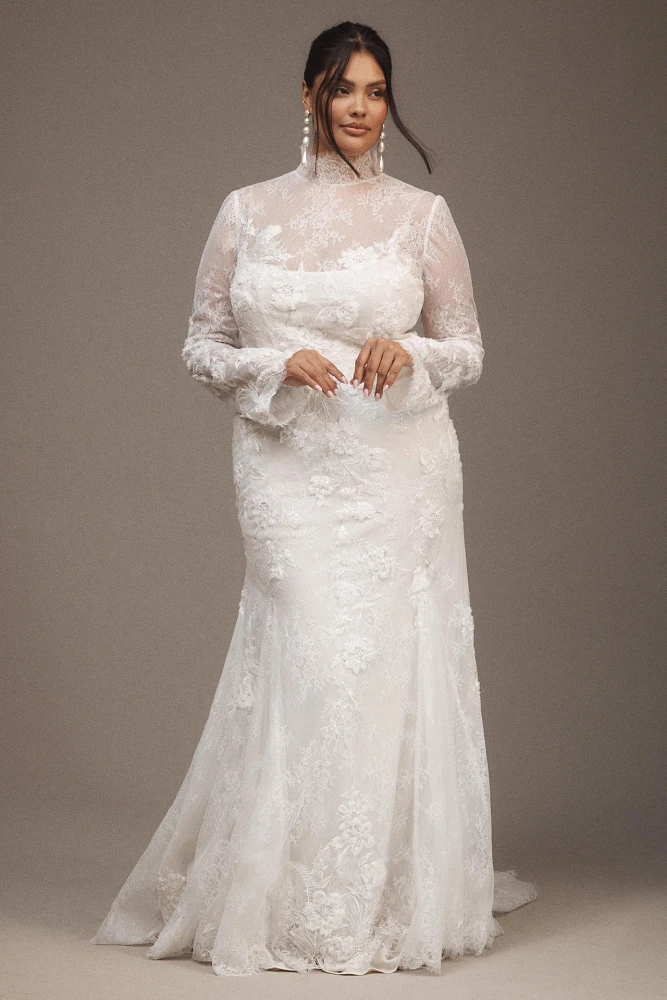 Willowby by Watters Serene Long-Sleeve Lace Wedding Gown