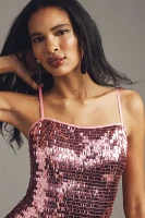 Hutch Feather and Sequin Mini Dress