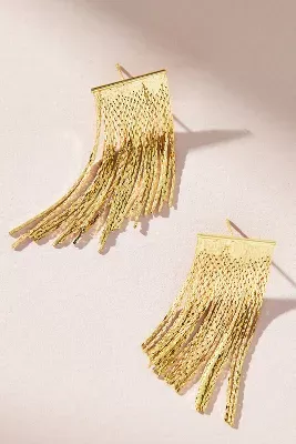Slinky Fringe Drop Earrings