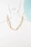 Bonvo Multi-Strand Braided Pearl Necklace