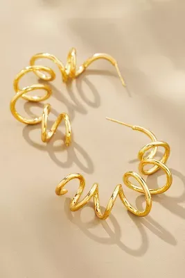 Bonvo Swirl Hoop Earrings