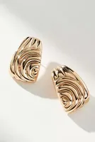 Swirl Cut Post Earrings
