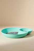 Alexandra Farmer The Flock Melamine Chip & Dip Platter