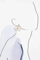 Pavé Cutout Flower Post Earrings