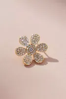 Pavé Flower Post Earrings