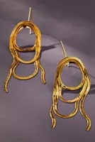 Snake Loop Drop Earrings