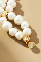 Crystal & Pearl Loop Bracelet