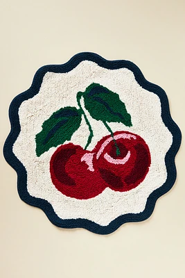 Maeve by Anthropologie Cherry Tufted Cotton Bath Mat