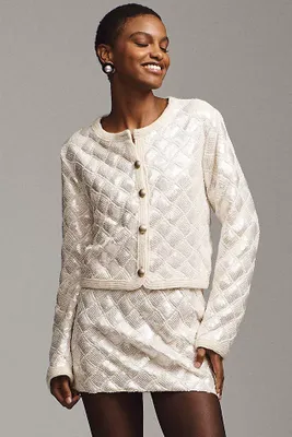 Endless Rose Sequin Patchwork Crochet Jacket