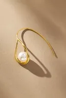 Looped Pearl Threader Earrings