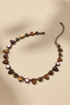 Colorful Enamel Gem Necklace