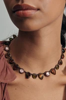 Colorful Enamel Gem Necklace