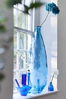 Blue Glass Watering Can