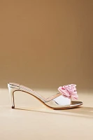 Black Suede Studio Josephina Rosette Heels