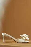 Black Suede Studio Josephina Rosette Heels