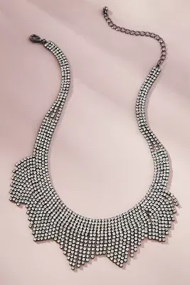 Scalloped Crystal Collar Necklace
