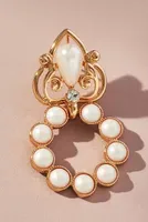 Gilded Pearl Drop Earrings