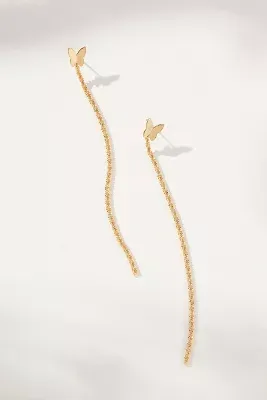 Butterfly Chain Drop Earrings
