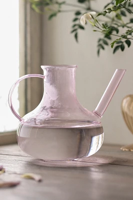 Rose Glass Watering Can