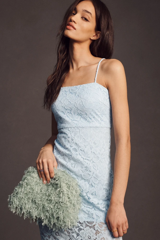 BHLDN Maria Sleeveless Lace Midi Dress
