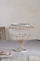 Scalloped Wire Urn Planter