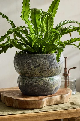 Stacked Sphere Stoneware Planter