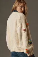 Maeve 3-D Candy Knit Cardigan Sweater