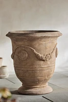 Floral Swag Terracotta Urn