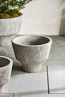 Fluted Textured Concrete Planter