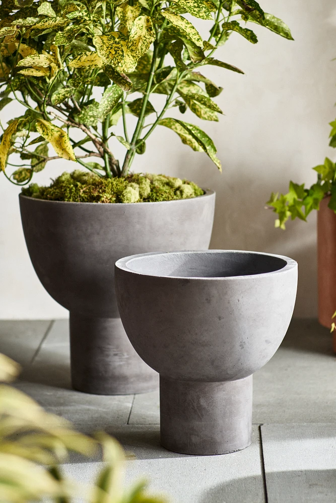 Footed Bowl Concrete Planter