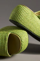 SIMONMILLER Cloudy Raffia Platform Slide Sandals