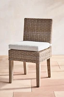 Ridgeline Wicker + Teak Side Chairs, Set of 2