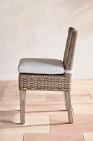 Ridgeline Wicker + Teak Side Chairs, Set of 2