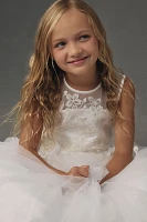 Princess Daliana Sparkle Appliqué Flower Girl Dress