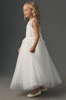 Princess Daliana Sparkle Appliqué Flower Girl Dress