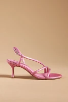 Lola Cruz Asymmetrical Strappy Heels