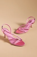 Lola Cruz Asymmetrical Strappy Heels