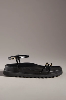 Lola Cruz Buckle Football Sandals