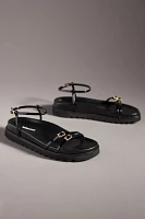 Lola Cruz Buckle Football Sandals