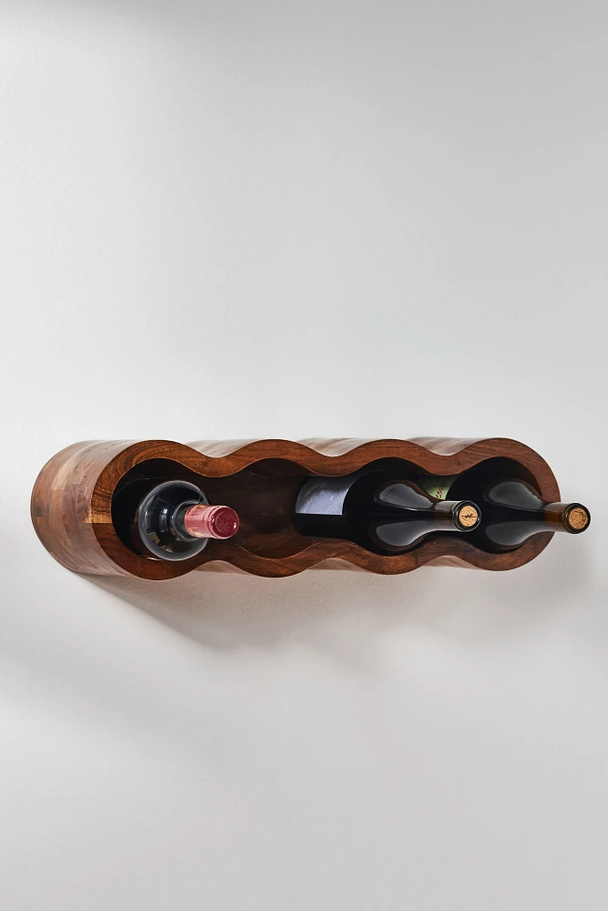 Wavy Wall Wine Rack