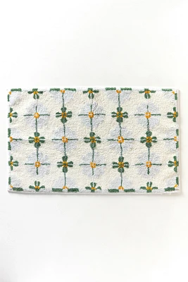 Daisy Tile Tufted Cotton Bath Mat