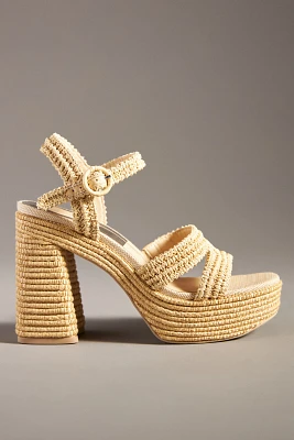 Dolce Vita Lacye Woven Platform Heels