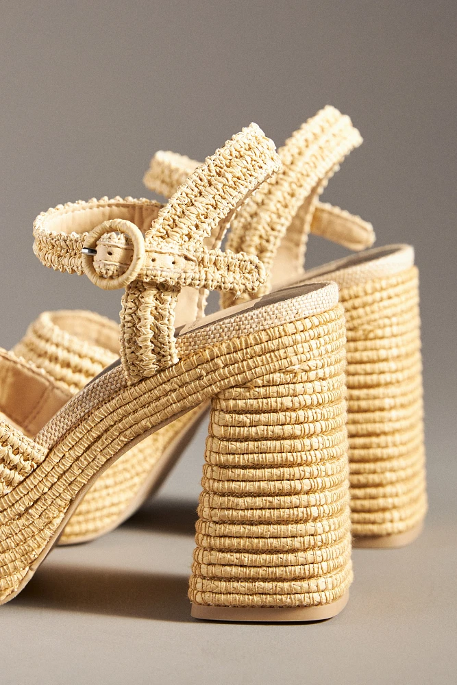 Dolce Vita Lacye Woven Platform Heels