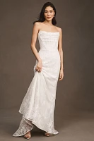 Watters Emilia Strapless Corset Wedding Gown